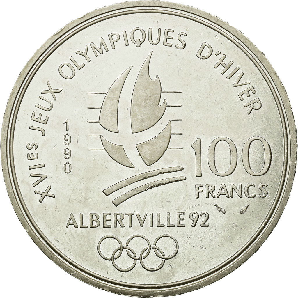 Coin, France, 100 Francs, 1990, MS(65-70), Silver, Gadoury:9