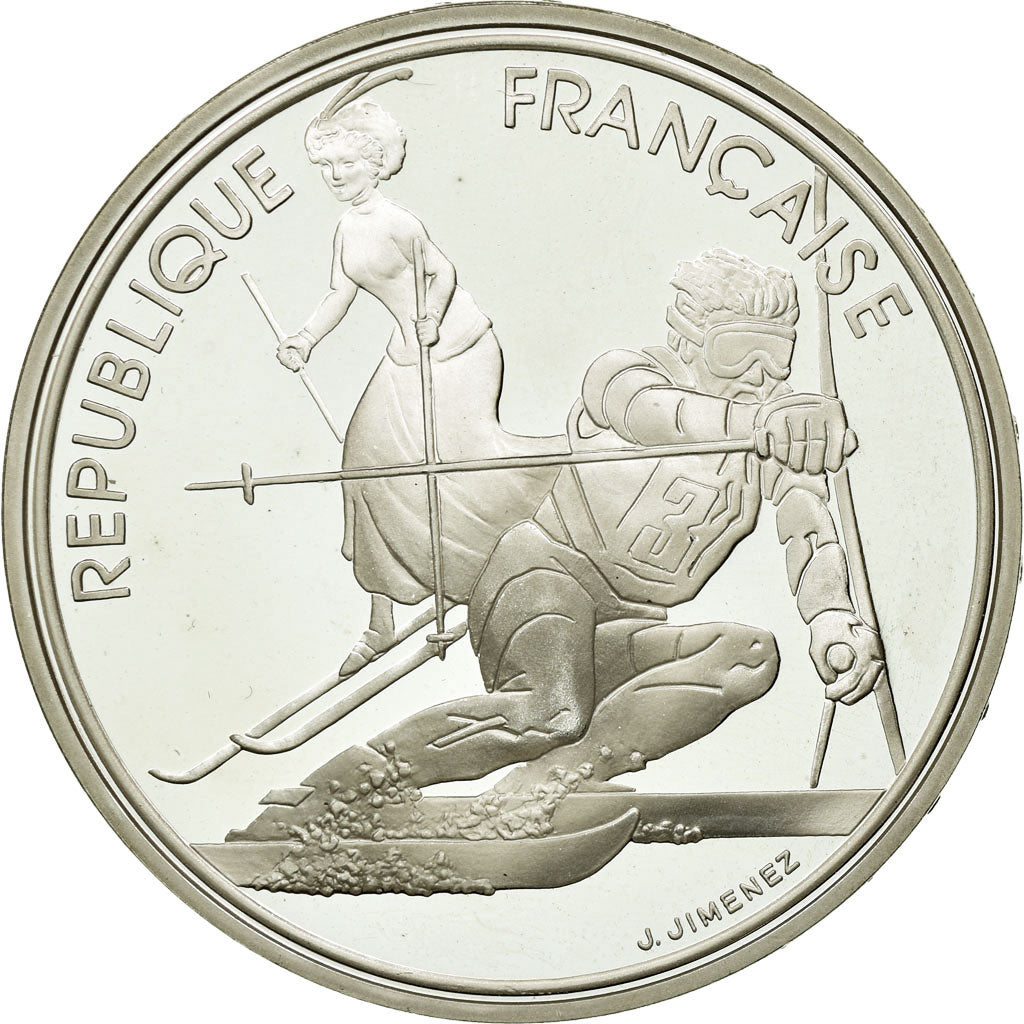 Moneda, Francia, 100 Francs, 1990, FDC, Plata, Gadoury:11