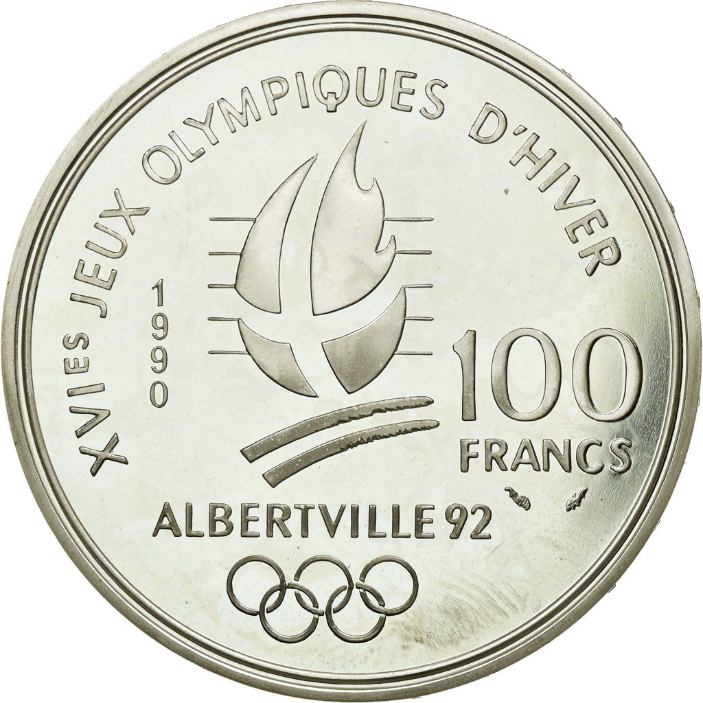 Coin, France, 100 Francs, 1990, MS(65-70), Silver, Gadoury:11