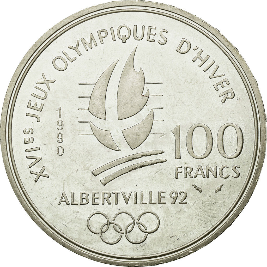 Coin, France, 100 Francs, 1990, MS(65-70), Silver, Gadoury:11