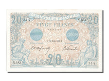 Banknot, Francja, 20 Francs, Bleu, 1906, 1906-02-23, UNC(63), Fayette:10.01