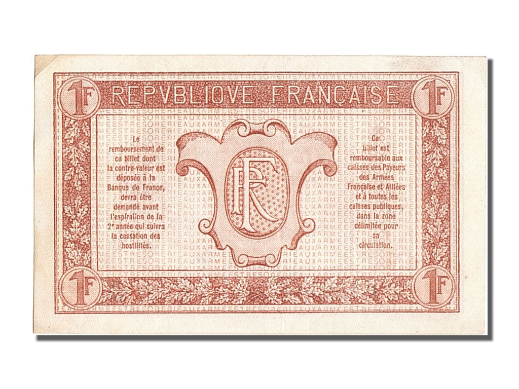 Biljet, Frankrijk, 1 Franc, 1917-1919 Army Treasury, 1917, SPL, Fayette:VF03.03