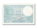 Biljet, Frankrijk, 10 Francs, 10 F 1916-1942 ''Minerve'', 1939, 1939-07-06, SPL