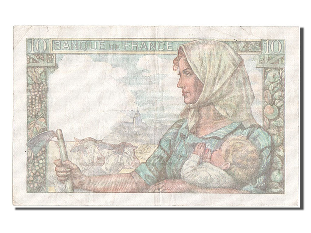 Banknote, France, 10 Francs, 10 F 1941-1949 ''Mineur'', 1945, 1945-04-19