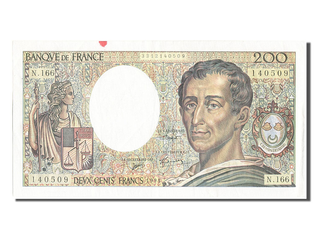 Billet, France, 200 Francs, 200 F 1981-1994 ''Montesquieu'', 1994, TTB