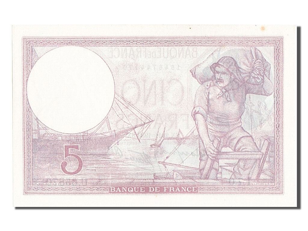 Biljet, Frankrijk, 5 Francs, 5 F 1917-1940 ''Violet'', 1939, 1939-11-02, SPL