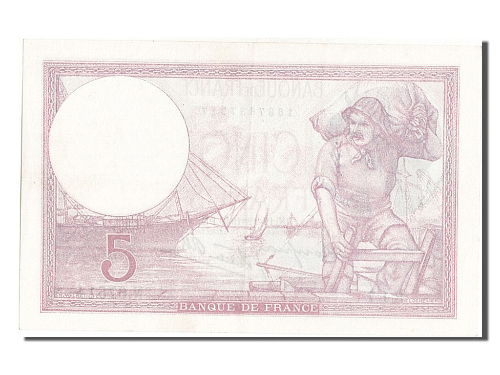 Billete, Francia, 5 Francs, 5 F 1917-1940 ''Violet'', 1940, 1940-12-12, SC