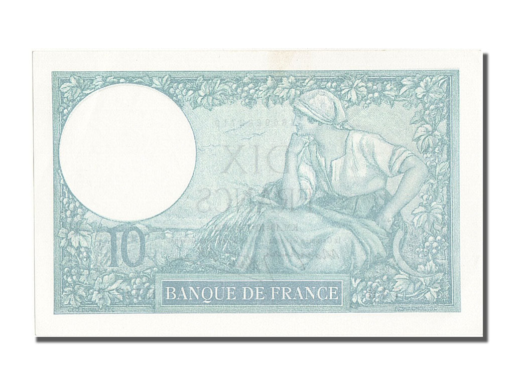 Biljet, Frankrijk, 10 Francs, 10 F 1916-1942 ''Minerve'', 1939, 1939-10-19, SPL