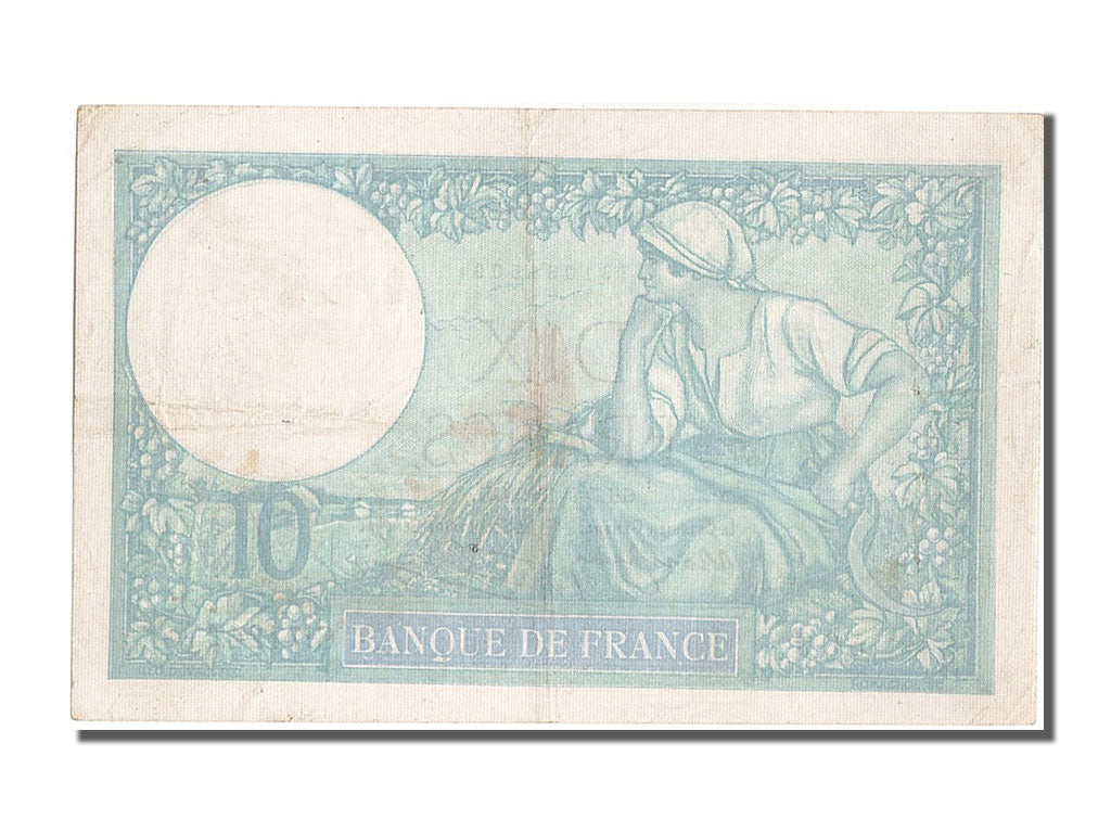 Banknot, Francja, 10 Francs, Minerve, 1939, 1939-09-07, AU(50-53), Fayette:07.6