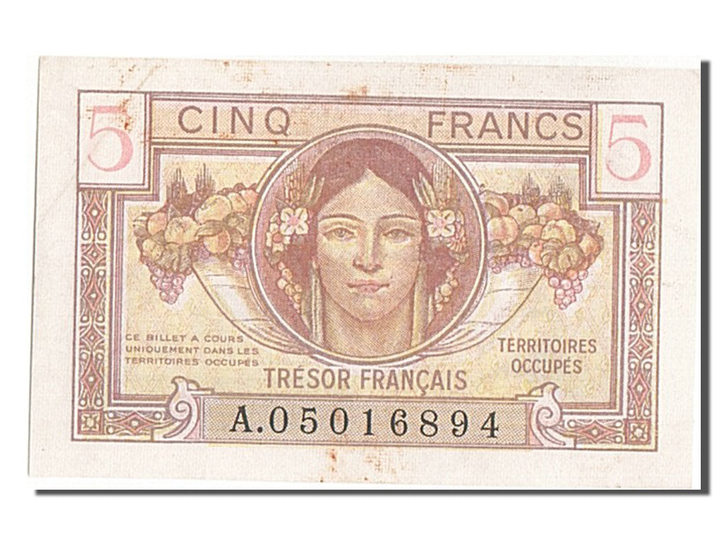 Banknote, France, 10 Francs, 1947 French Treasury, 1947, AU(55-58)