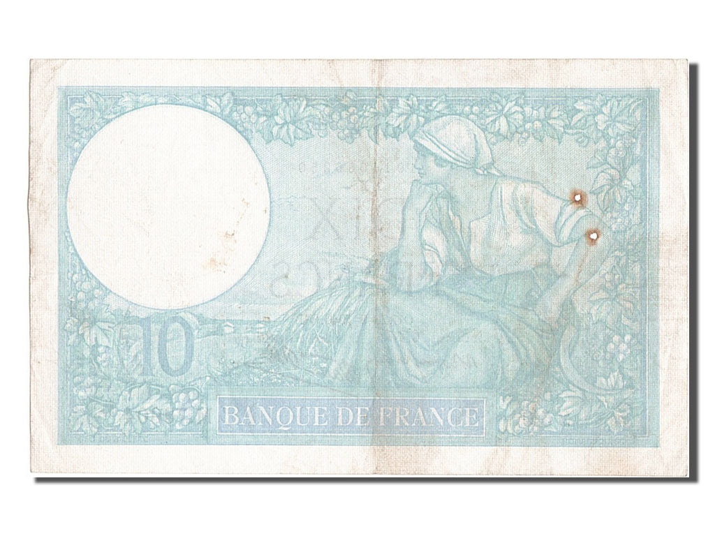 Billete, Francia, 10 Francs, 10 F 1916-1942 ''Minerve'', 1940, 1940-09-26, BC+