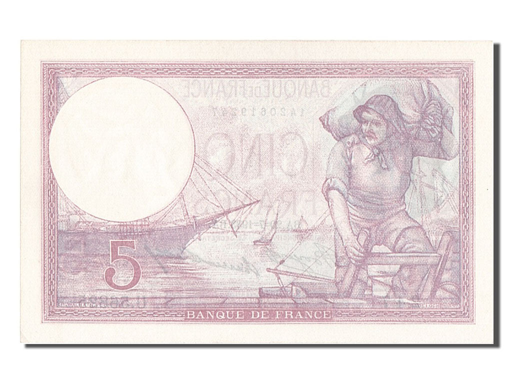 Banknot, Francja, 5 Francs, Violet, 1933, 1933-07-20, UNC(60-62), Fayette:03.17