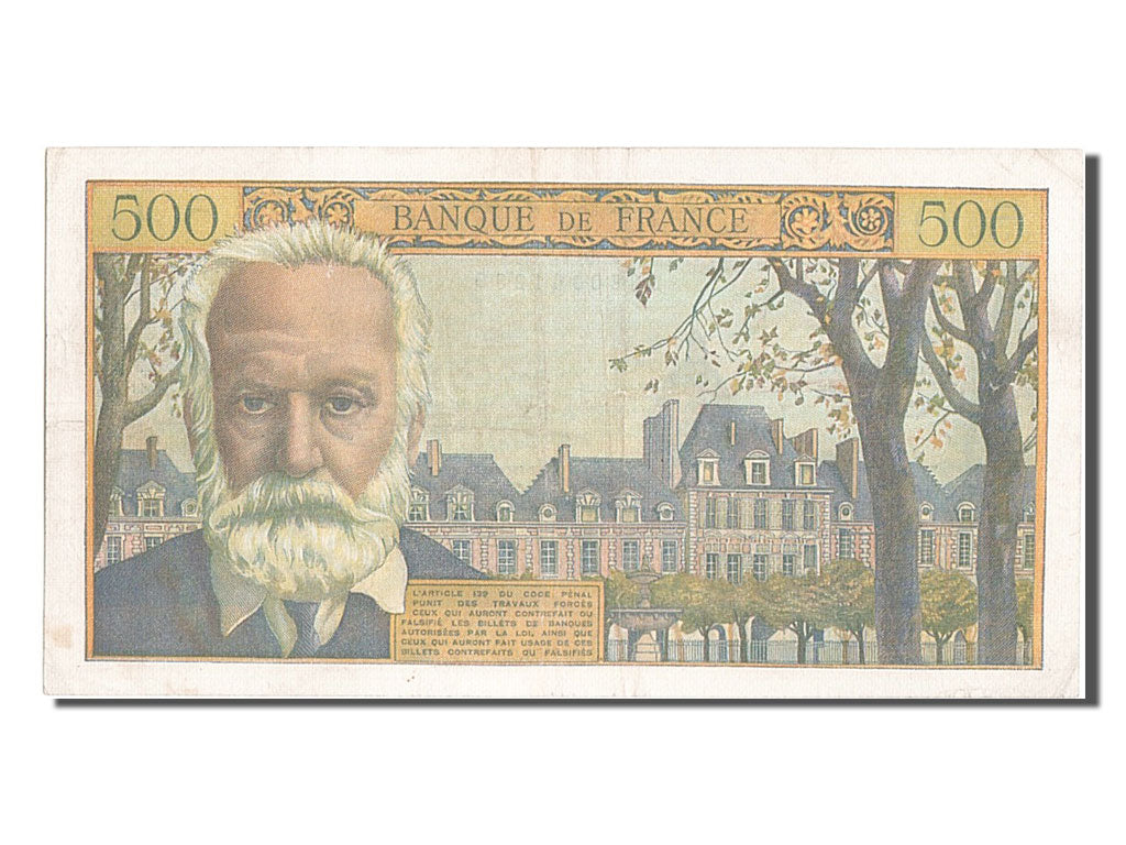 Billet, France, 500 Francs, 500 F 1954-1958 ''Victor Hugo'', 1954, 1954-09-02
