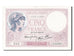 Banknote, France, 5 Francs, 5 F 1917-1940 ''Violet'', 1939, 1939-09-14, UNC(63)