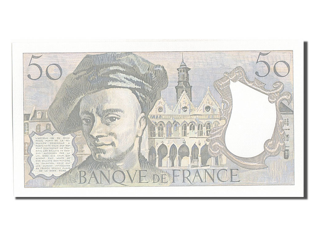 Banknot, Francja, 50 Francs, Quentin de La Tour, 1982, UNC(65-70), Fayette:67.8