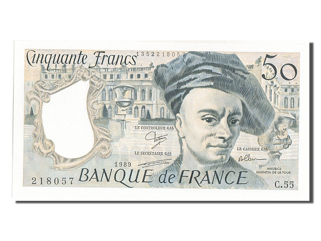 Billet, France, 50 Francs, 50 F 1976-1992 ''Quentin de La Tour'', 1989, NEUF