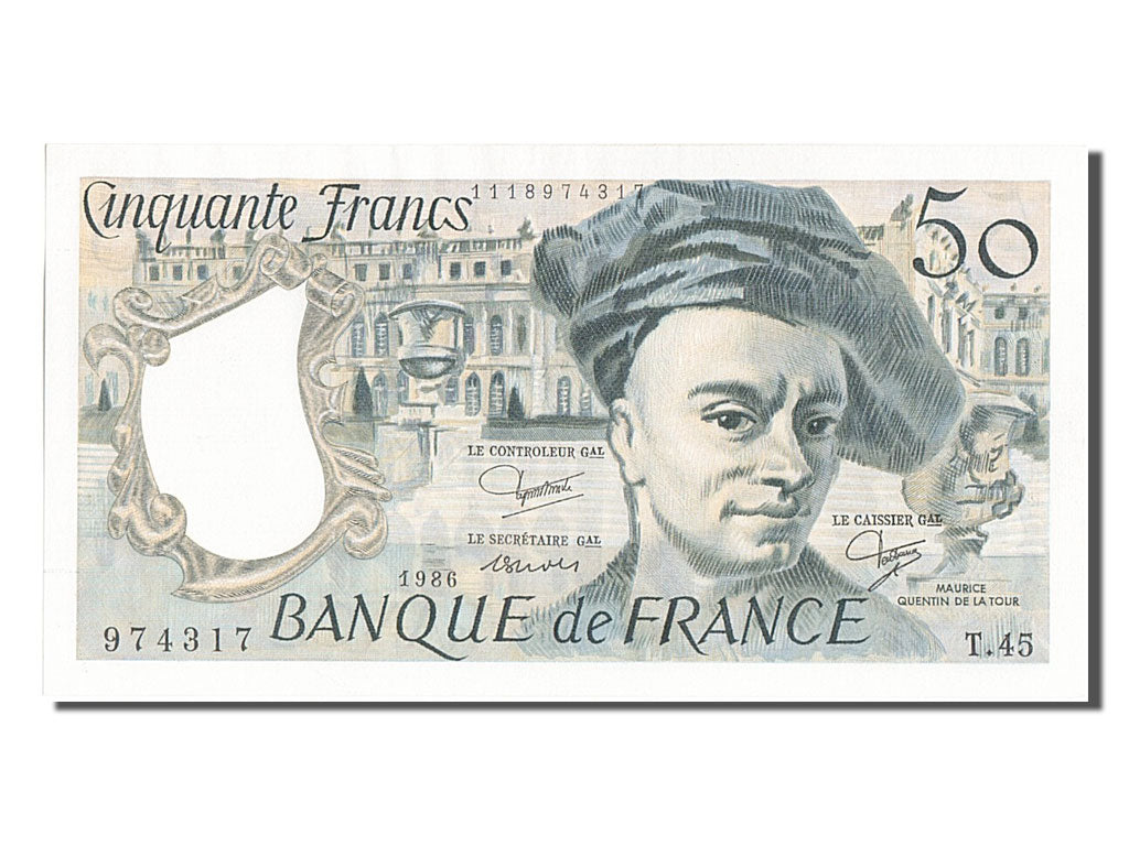 Billet, France, 50 Francs, 50 F 1976-1992 ''Quentin de La Tour'', 1986, SPL