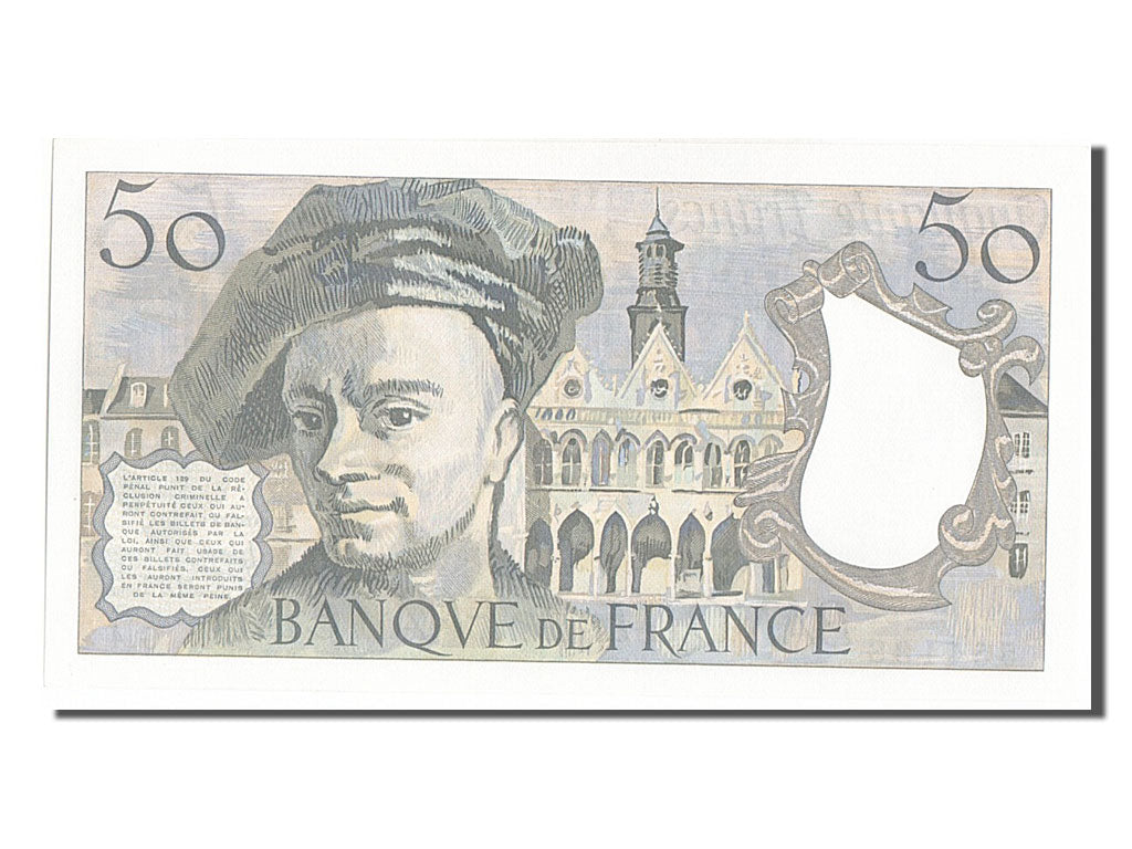 Banconote, Francia, 50 Francs, 50 F 1976-1992 ''Quentin de La Tour'', 1977, FDS