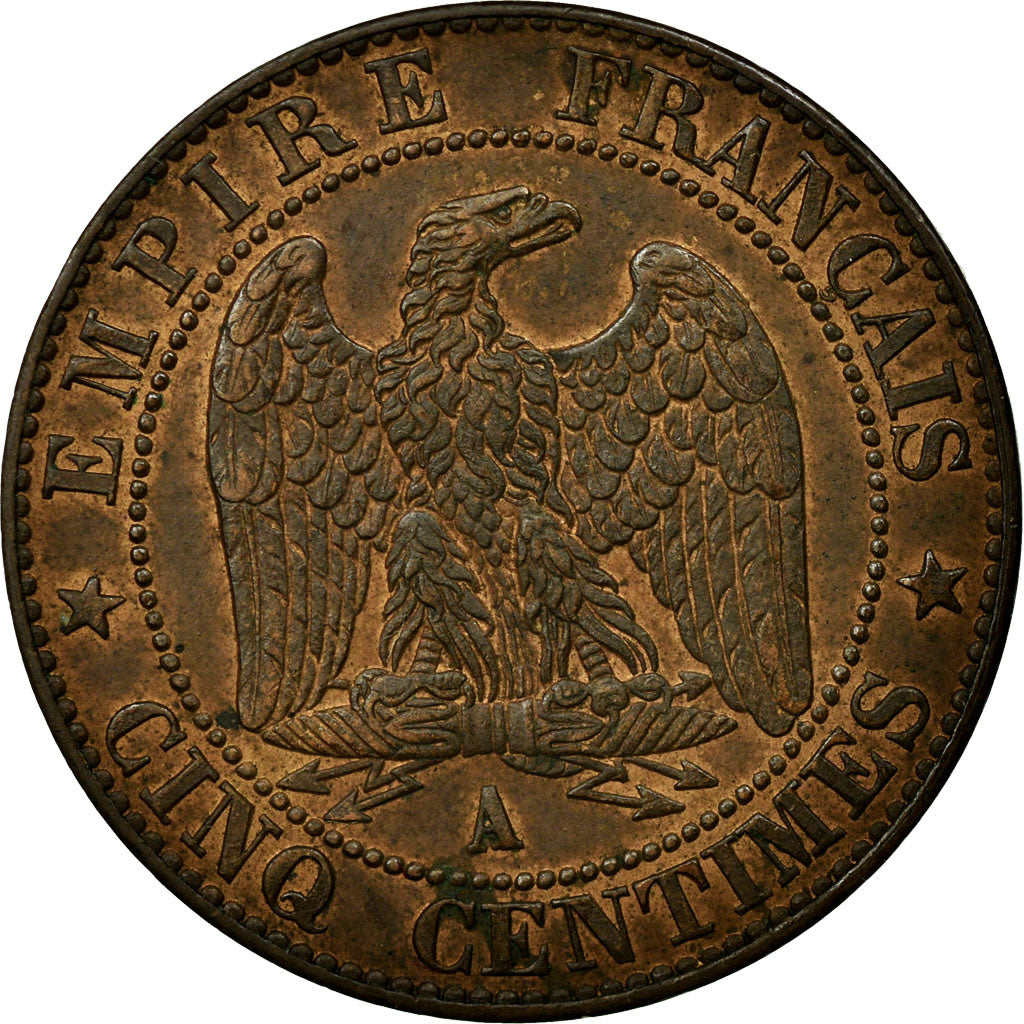 Monnaie, France, Napoleon III, Napoléon III, 5 Centimes, 1855, Paris, SUP