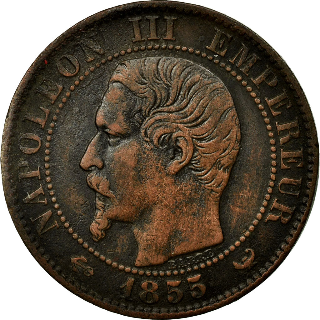 Coin, France, Napoleon III, Napoléon III, 5 Centimes, 1855, Lille, VF(30-35)