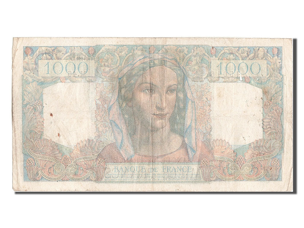 Banknote, France, 1000 Francs, 1 000 F 1945-1950 ''Minerve et Hercule'', 1945