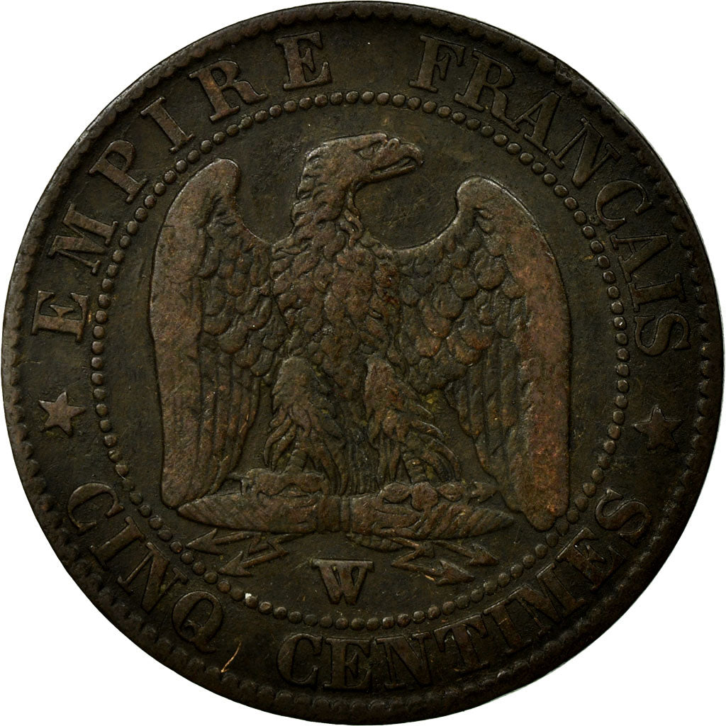 Coin, France, Napoleon III, Napoléon III, 5 Centimes, 1856, Lille, VF(20-25)