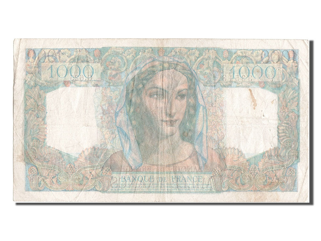 Banknot, Francja, 1000 Francs, Minerve et Hercule, 1949, 1949-12-15, VF(30-35)