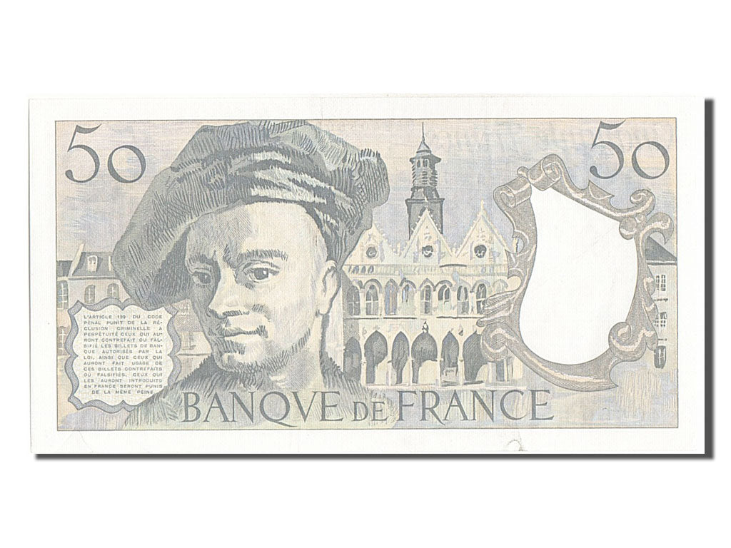 Banconote, Francia, 50 Francs, 50 F 1976-1992 ''Quentin de La Tour'', 1985