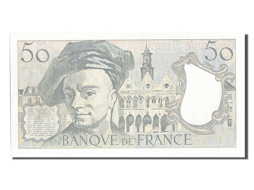 Billet, France, 50 Francs, 50 F 1976-1992 ''Quentin de La Tour'', 1990, TTB