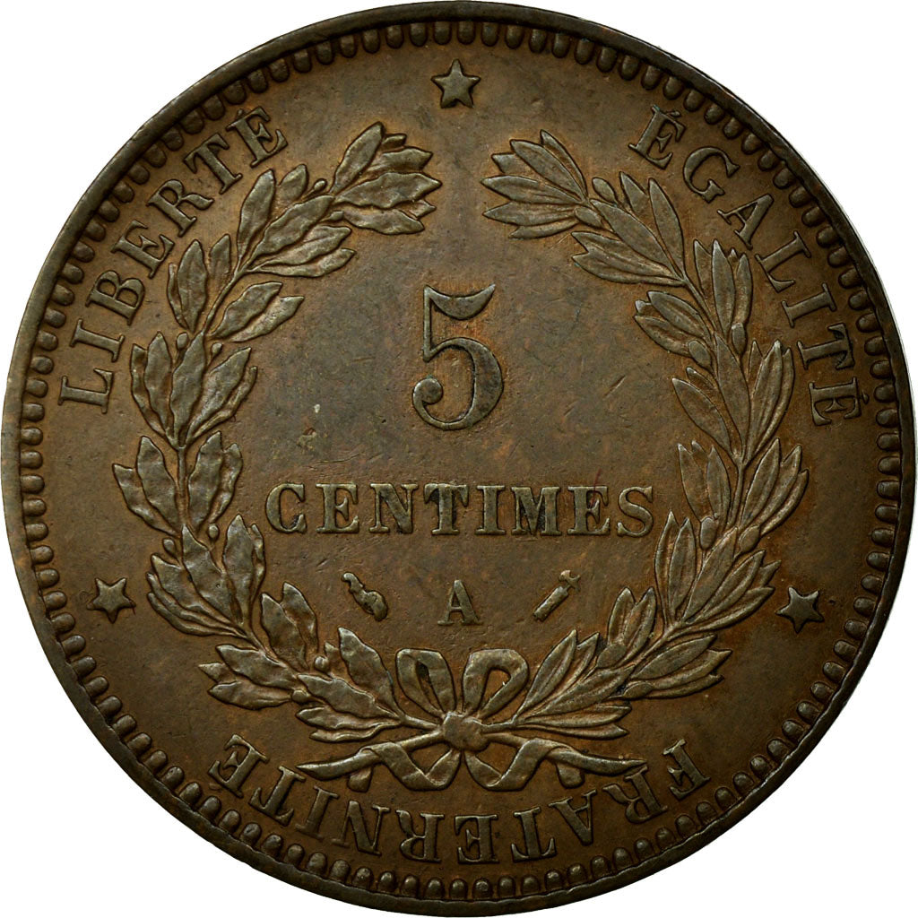 Moneta, Francia, Cérès, 5 Centimes, 1894, Paris, SPL-, Bronzo, Gadoury:157a