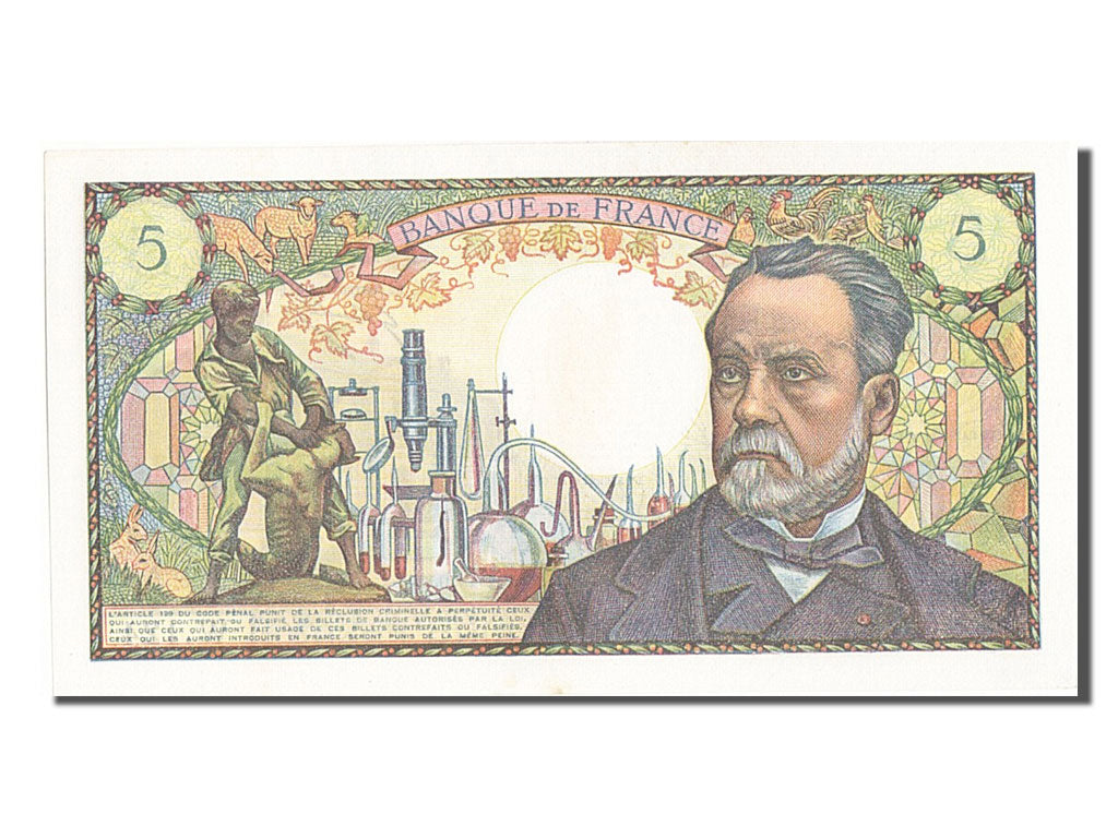 Billet, France, 5 Francs, 5 F 1966-1970 ''Pasteur'', 1970, 1970-01-08, SPL