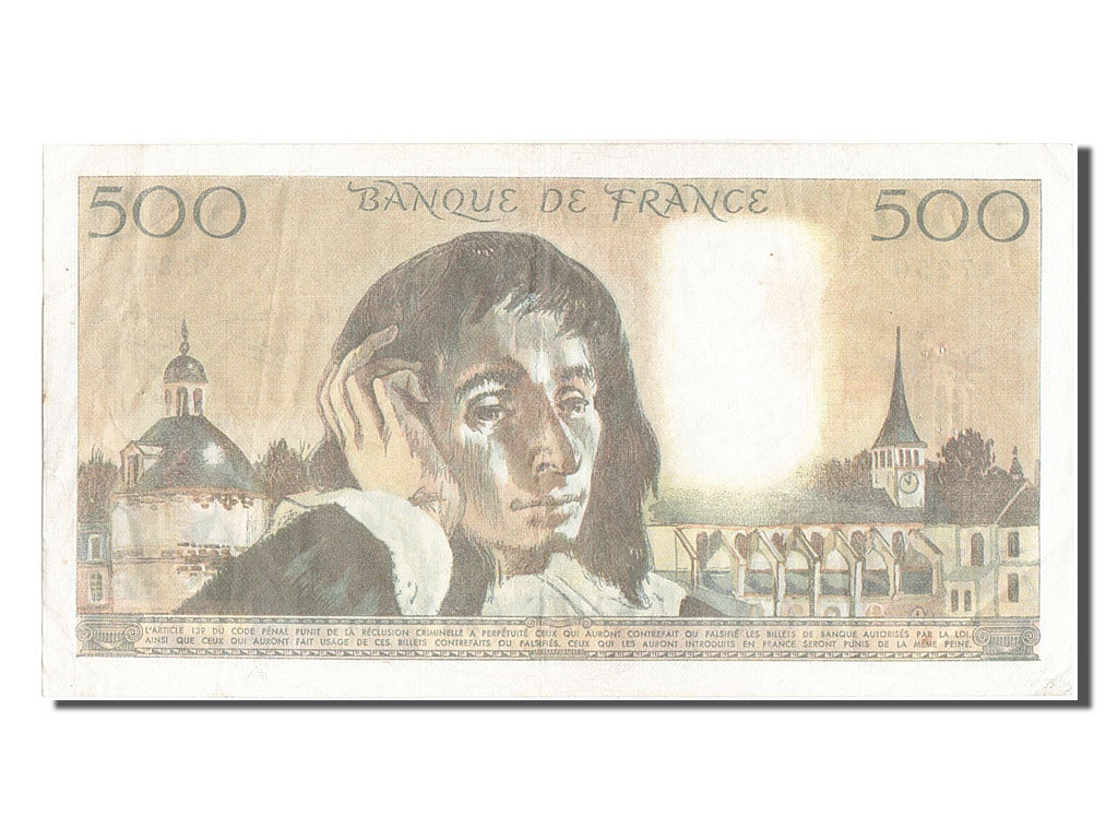 Billet, France, 500 Francs, 500 F 1968-1993 ''Pascal'', 1984, 1984-01-05, TB+