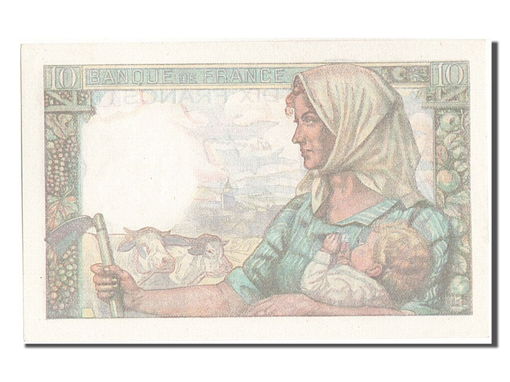 Biljet, Frankrijk, 10 Francs, 10 F 1941-1949 ''Mineur'', 1947, 1947-01-09