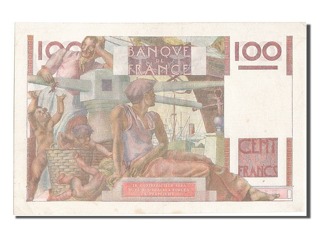 Banknote, France, 100 Francs, 100 F 1945-1954 ''Jeune Paysan'', 1954