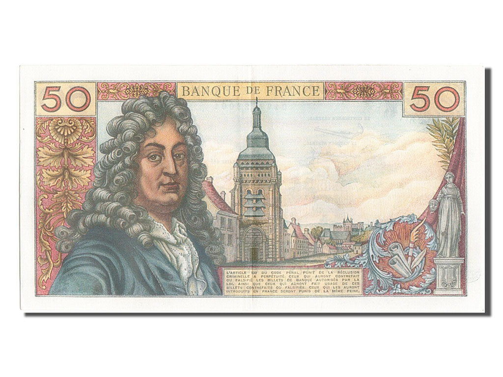 Biljet, Frankrijk, 50 Francs, 50 F 1962-1976 ''Racine'', 1964, 1964-11-05, TTB+