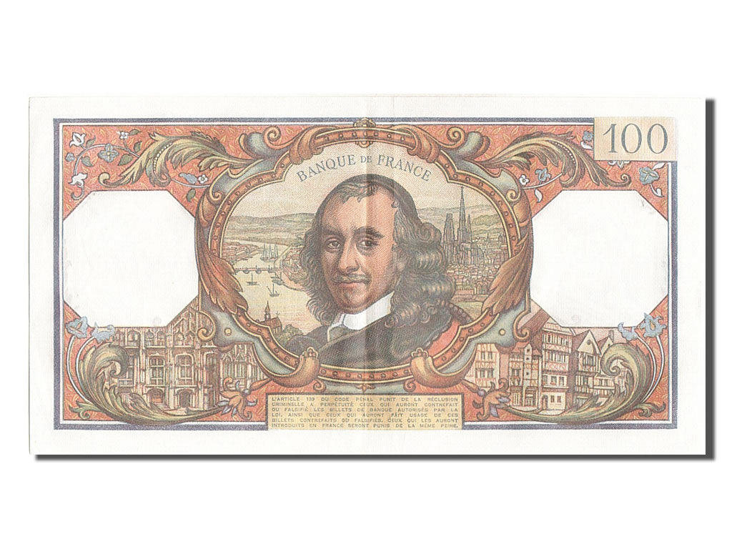 Biljet, Frankrijk, 100 Francs, 100 F 1964-1979 ''Corneille'', 1968, 1968-11-07