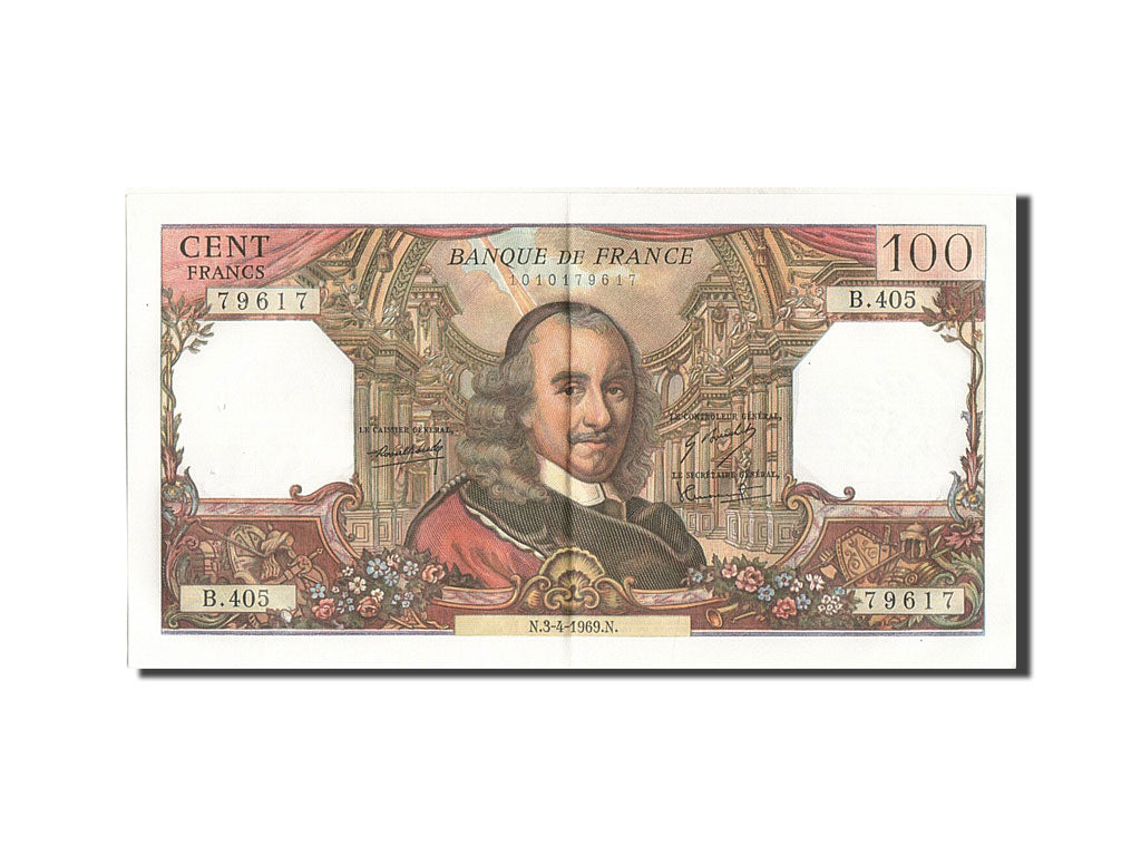Banknote, France, 100 Francs, 100 F 1964-1979 ''Corneille'', 1969, 1969-04-03