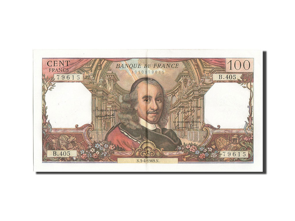 Banknote, France, 100 Francs, 100 F 1964-1979 ''Corneille'', 1969, 1969-04-03