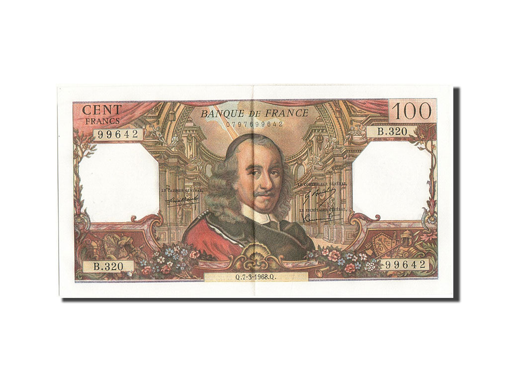 Banknote, France, 100 Francs, 100 F 1964-1979 ''Corneille'', 1968, 1968-03-07