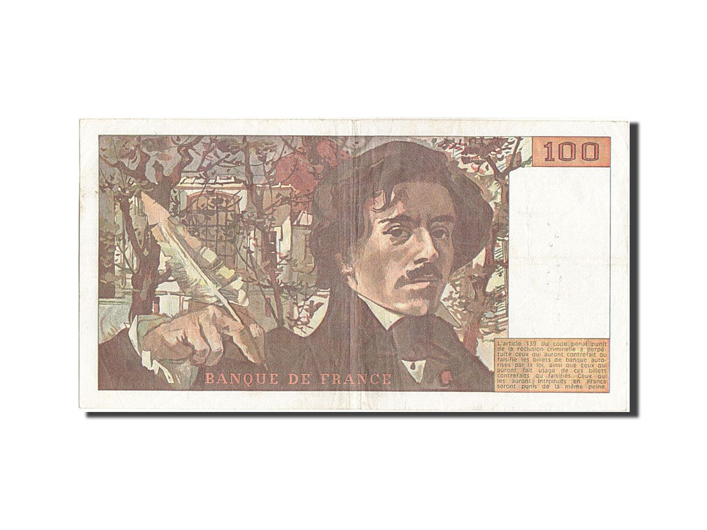 Banknote, France, 100 Francs, 100 F 1978-1995 ''Delacroix'', 1980, VF(20-25)