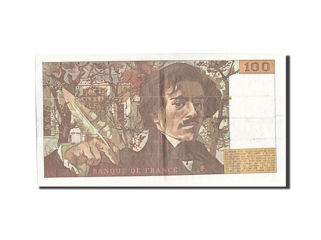 Banknote, France, 100 Francs, 100 F 1978-1995 ''Delacroix'', 1979, VF(30-35)