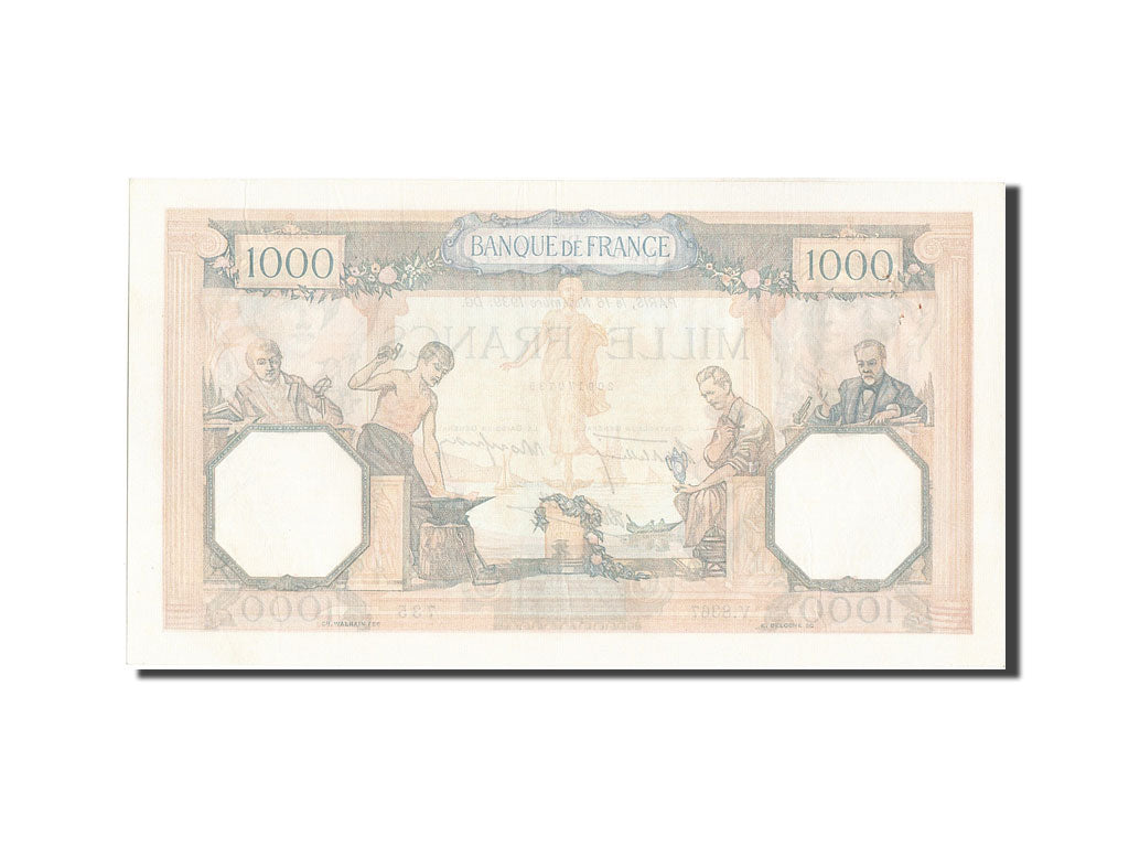 Banconote, Francia, 500 Francs, 1 000 F 1927-1940 ''Cérès et Mercure'', 1939