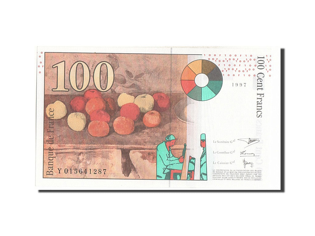 Billet, France, 100 Francs, 100 F 1997-1998 ''Cézanne'', 1997, SPL+