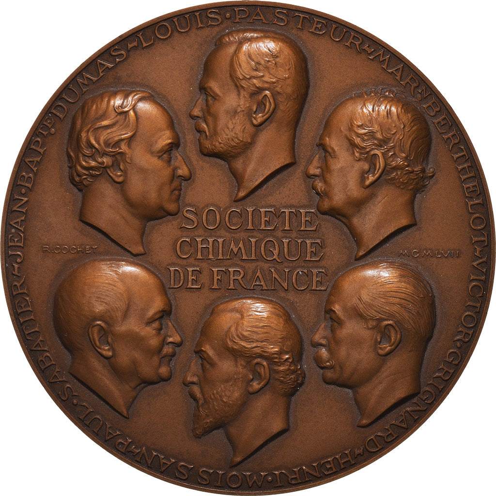 Francia, medalla, Société chimique de France, 1957, Cochet, SC+, Bronce