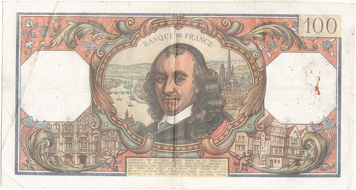 Billete, Francia, 100 Francs, 100 F 1964-1979 ''Corneille'', 1973, 1973-05-03