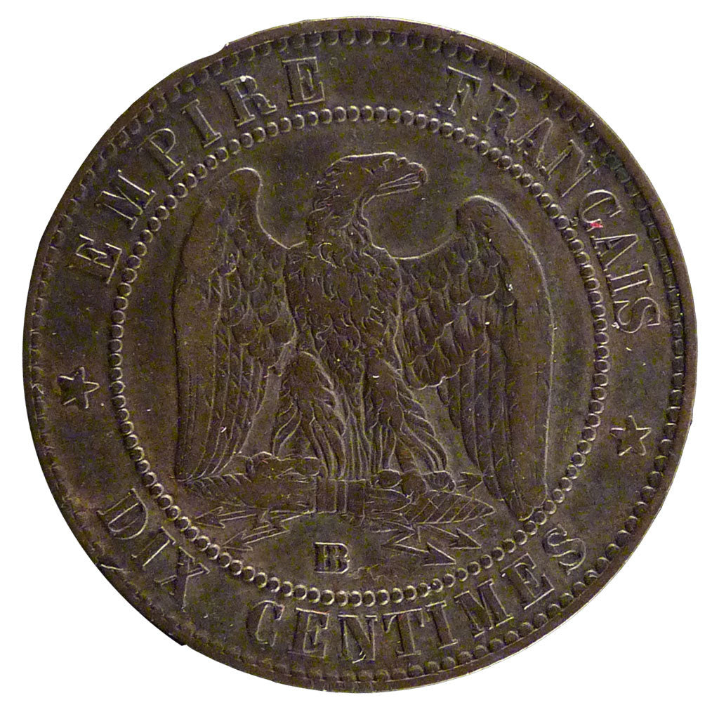 Coin, France, Napoleon III, Napoléon III, 10 Centimes, 1854, Strasbourg