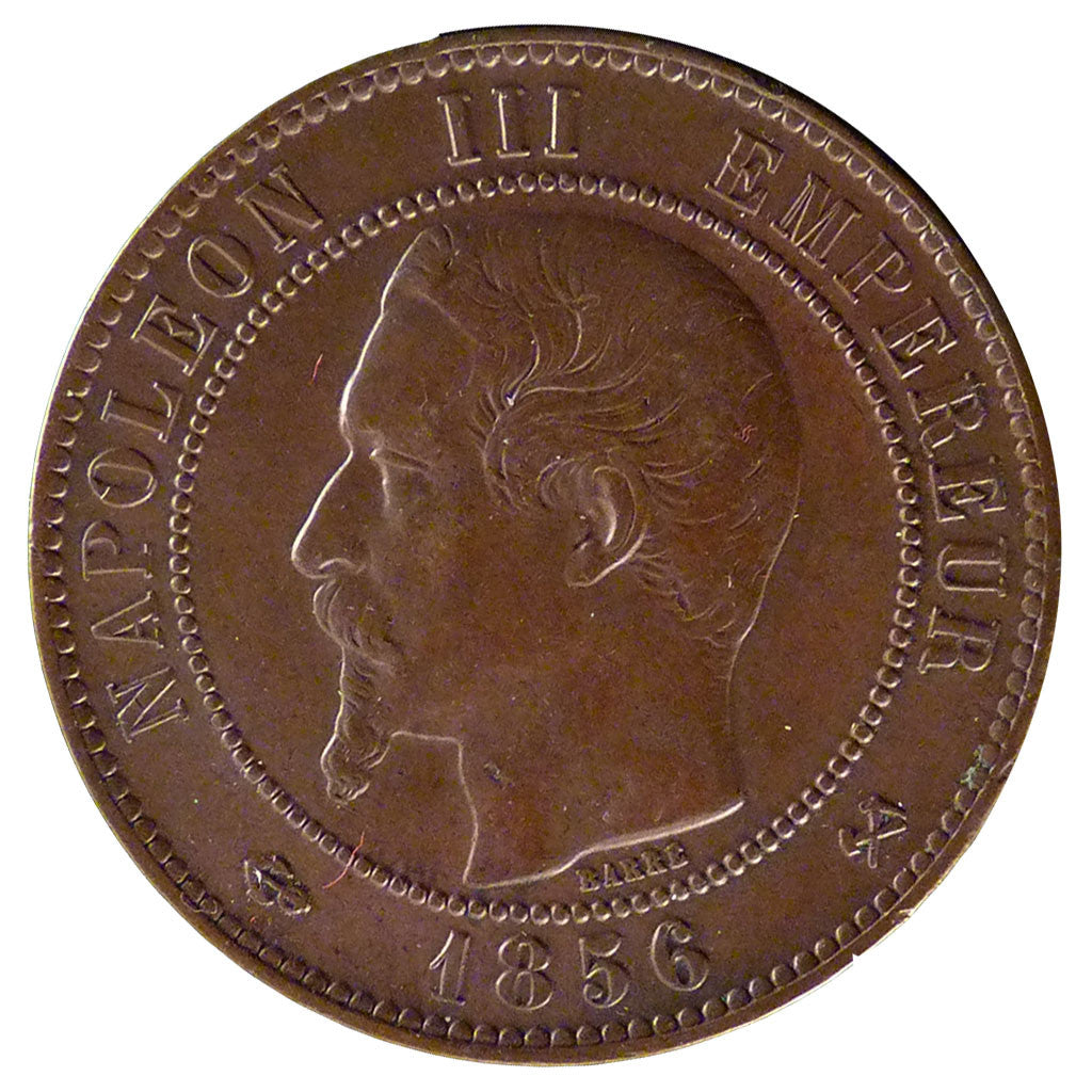 Coin, France, Napoleon III, Napoléon III, 10 Centimes, 1856, Rouen, AU(50-53)