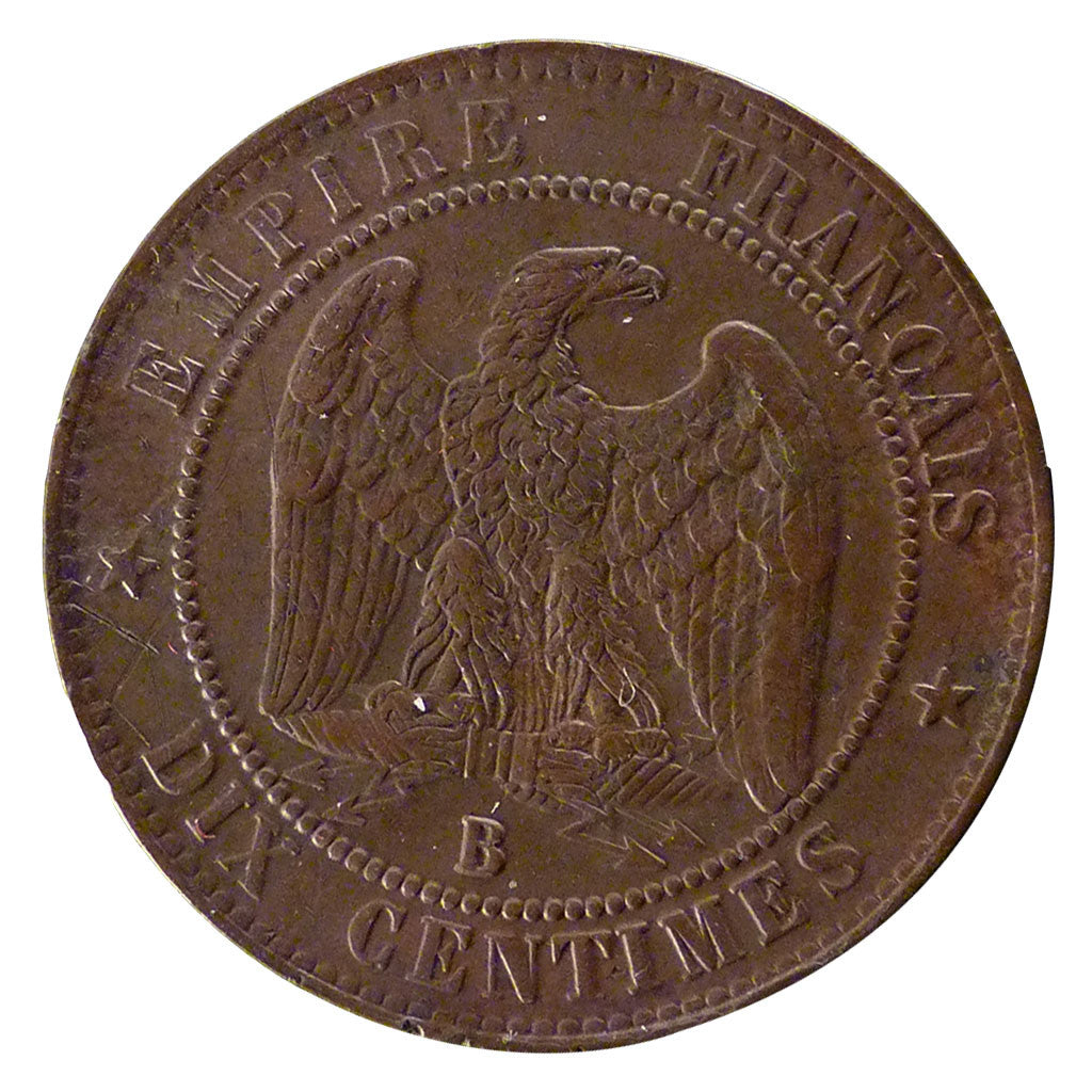Coin, France, Napoleon III, Napoléon III, 10 Centimes, 1856, Rouen, AU(50-53)