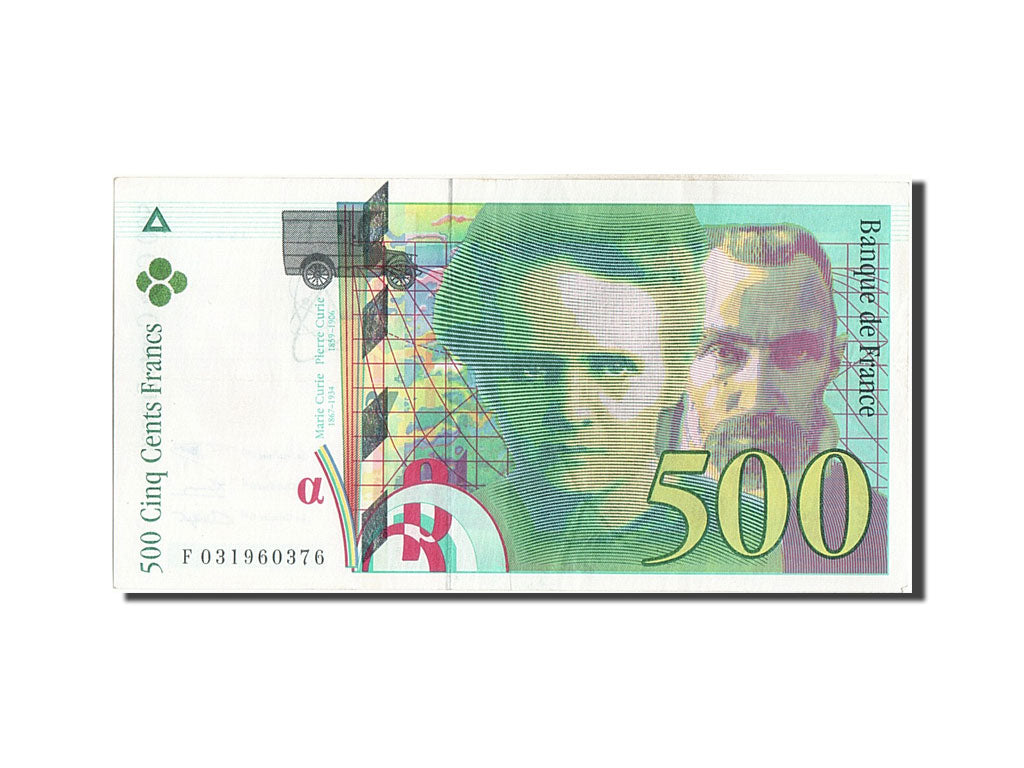 Banconote, Francia, 500 Francs, 500 F 1994-2000 ''Pierre et Marie Curie'', 1995