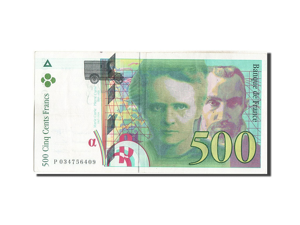 Banconote, Francia, 500 Francs, 500 F 1994-2000 ''Pierre et Marie Curie'', 1995